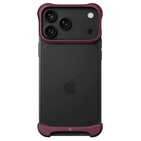 iPhone 18 Pro Max Arc Pulse Aluminum Bumper Case - Matte Dark Red