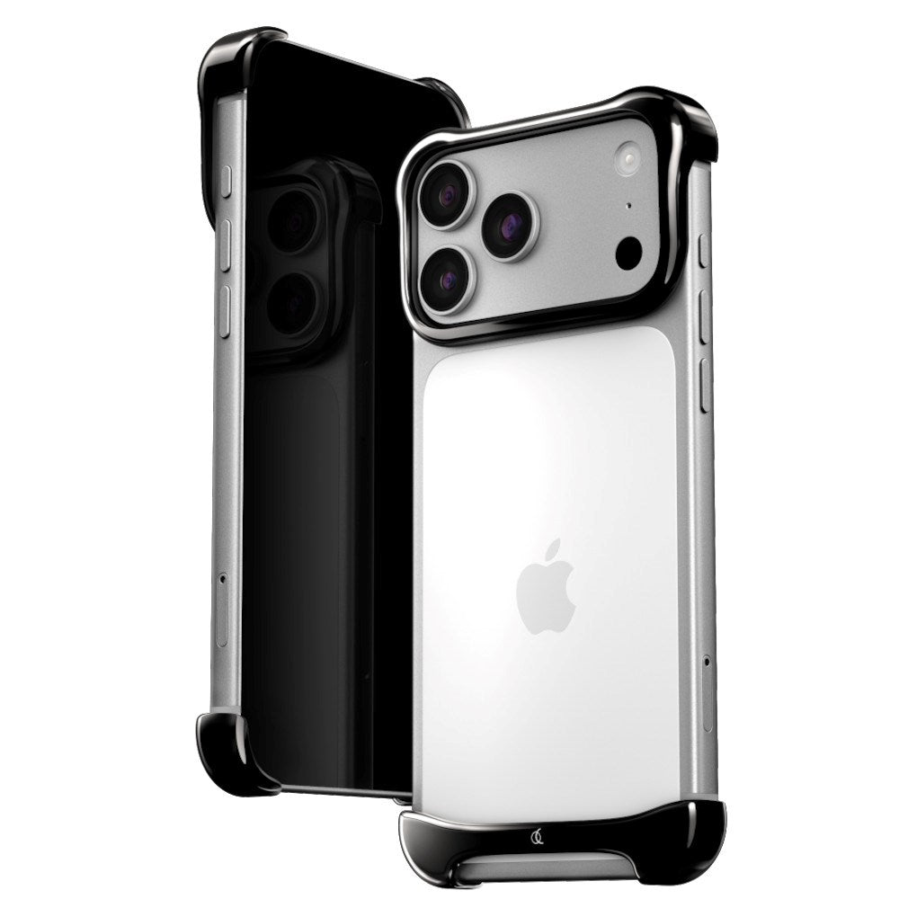iPhone 18 Pro Max Arc Pulse Titanium Bumper Case - Onyx Black