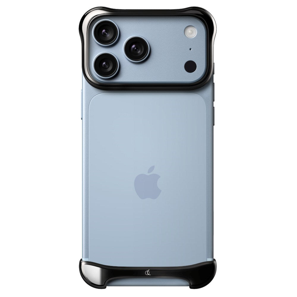 iPhone 18 Pro Max Arc Pulse Titanium Bumper Case - Onyx Black