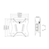 Deltaco Tablet Holder for Wall - Mounting Plate - White