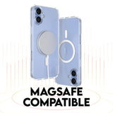CARE By PanzerGlass iPhone 16 3-i-1 FLAGSHIP MagSafe Bundle - Screen Protector (UWF) / Case / Camera Protection - Transparent / White