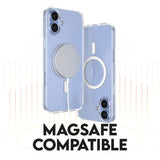 CARE By PanzerGlass iPhone 16 Plus 3-i-1 FLAGSHIP MagSafe Bundle - Screen Protector (UWF) / Case / Camera Protection - Transparent / White