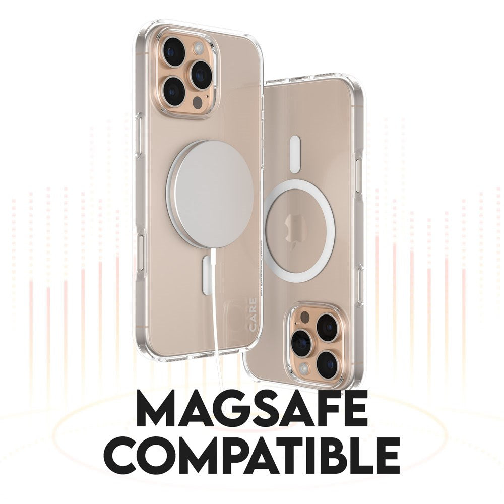 CARE By PanzerGlass iPhone 16 Pro Max 3-i-1 FLAGSHIP MagSafe Bundle - Screen Protector (UWF) / Case / Camera Protection - Transparent / White