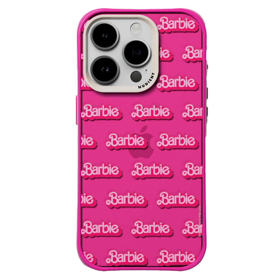 Nudient Form Case iPhone 15 Pro Case - Barbie Grid