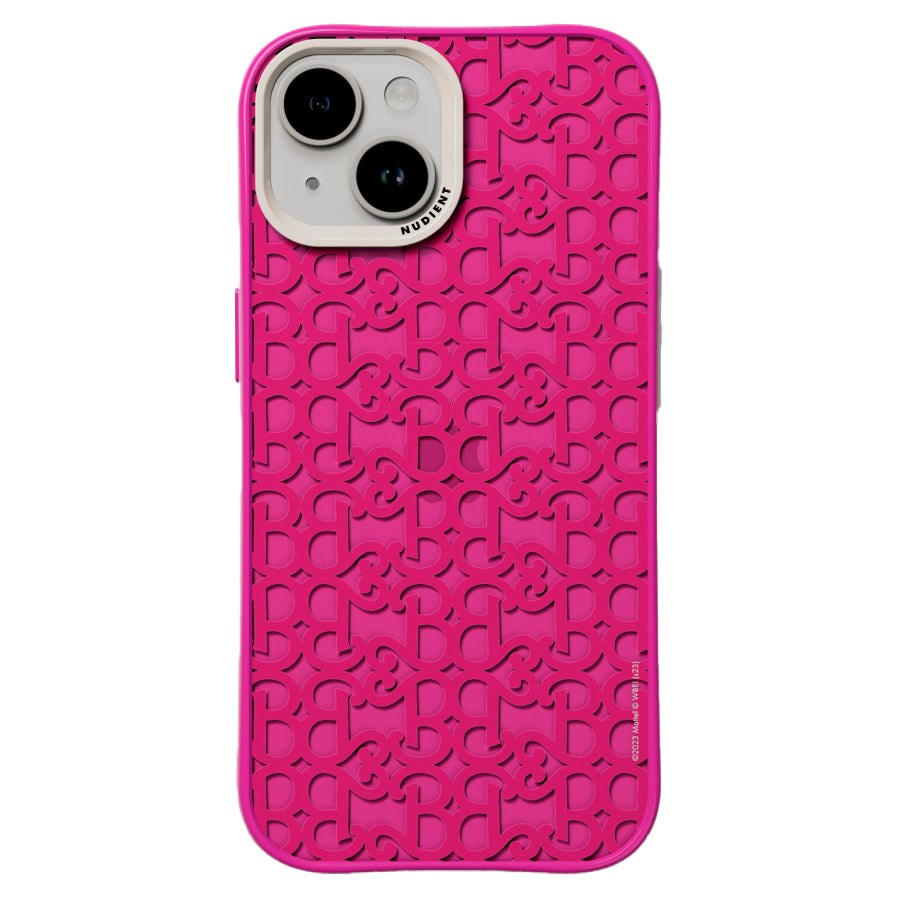 Nudient Form Case iPhone 15 Case - Barbie Monogram