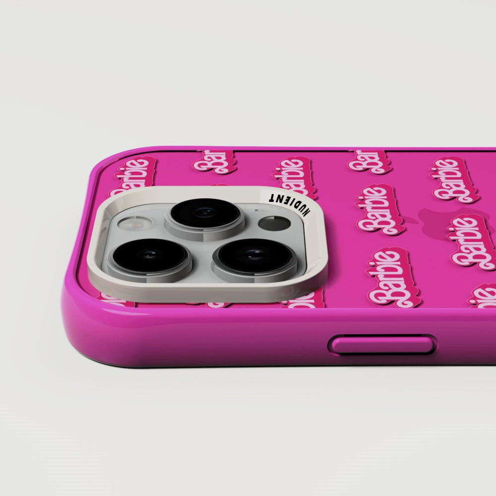 Nudient Form Case iPhone 14 Pro Case - Barbie Grid