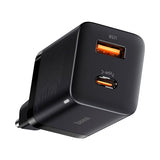 Baseus 30W Super Si Pro Wall Charger USB-C & USB-A - Black