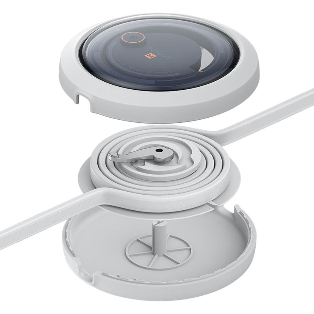 Baseus Free2Draw 3-in-1 Retractable Multi Cable - USB-A to USB-C / Lightning / Micro USB - 1.1m - White
