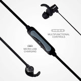 SBS BT501 Magnetic Bluetooth In-Ear Headphones - Black