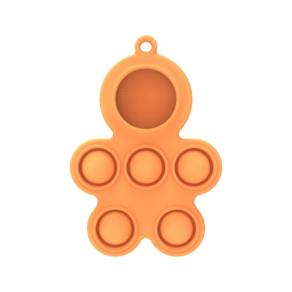 AirTag Silicone Case Figure w. Key Ring - Orange