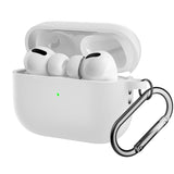 Apple Airpods Pro 2nd Gen (2022) Silicone Case with Snap Hook - White