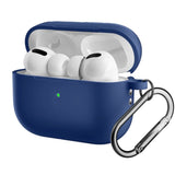 Apple Airpods Pro 2nd Gen (2022) Silicone Case with Snap Hook - Dark Blue