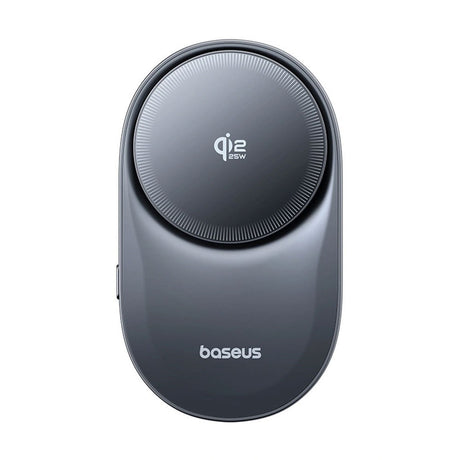 Baseus Magnetic Car Phone Holder with Wireless Charging & Fan - Ventilation Grille - MagSafe Compatible - Black