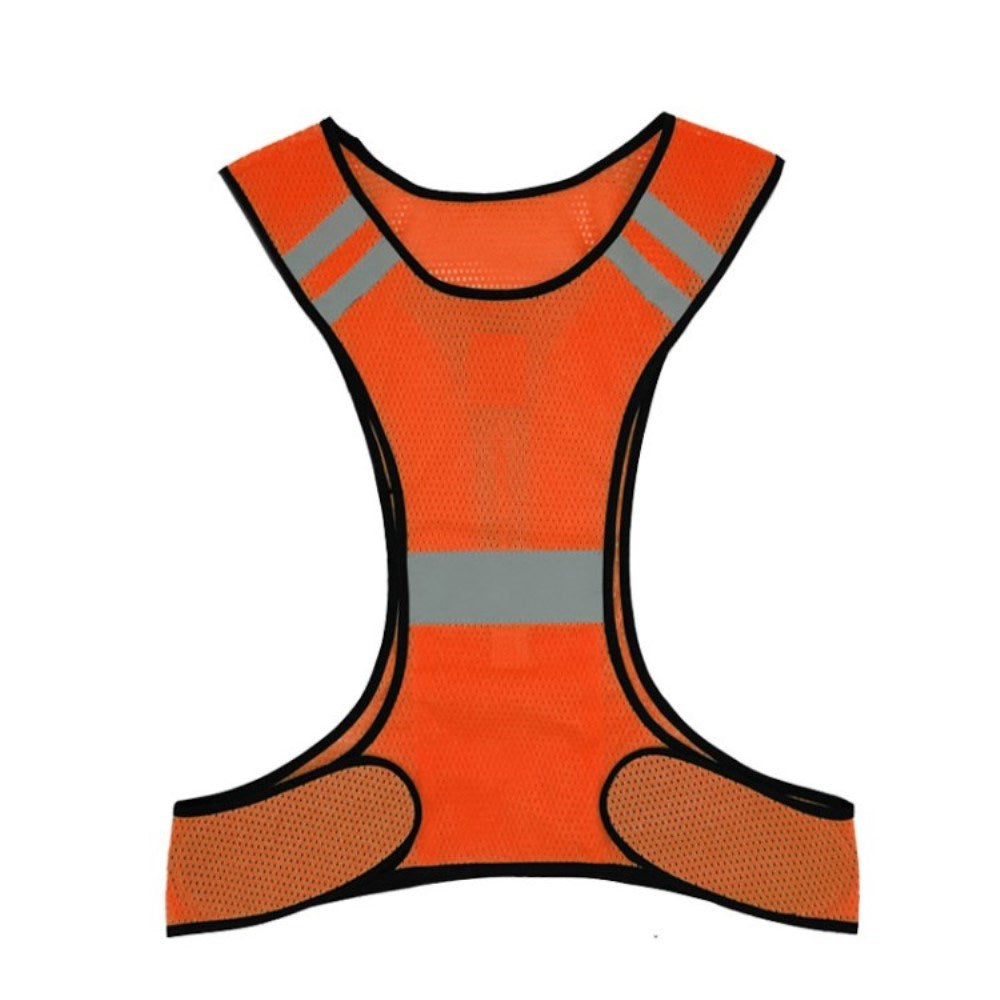 Mesh Running Vest with Reflectors - Orange