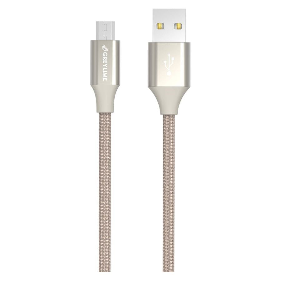 GreyLime Braided USB-A to Micro USB Cable 1 m - Beige