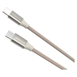 GreyLime Braided USB-C to USB-C Cable 1 m - Beige