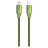 GreyLime Braided USB-C to USB-C Cable 2 m - Green