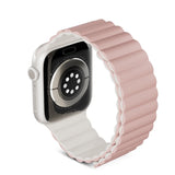 Apple Watch (42/44/SE/45/46/49mm) Epico Magnetic Silicone Strap - Pink / Grey