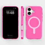 agood company iPhone 16 CLRPRTCT 100% Recycled Plastic Case - Transparent / Candy Pink