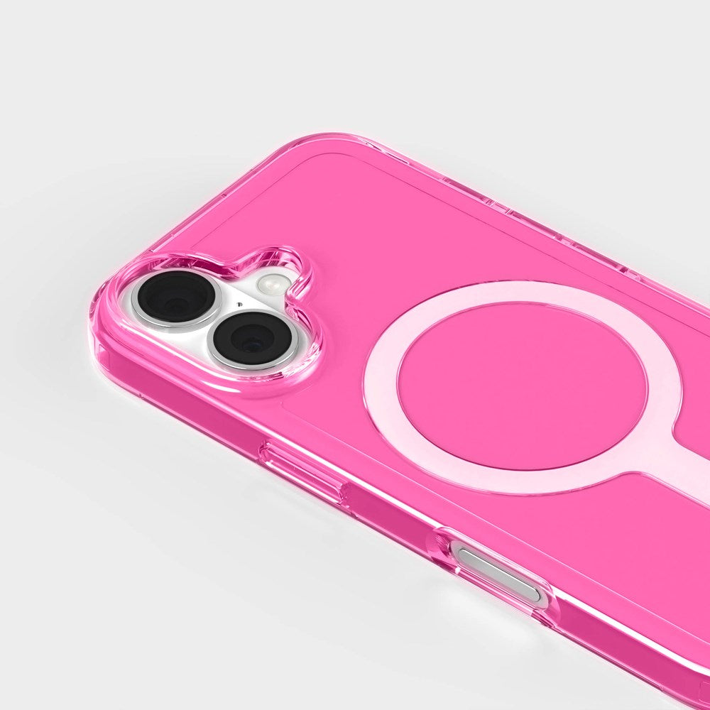 agood company iPhone 16 CLRPRTCT 100% Recycled Plastic Case - Transparent / Candy Pink