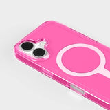 agood company iPhone 16 CLRPRTCT 100% Recycled Plastic Case - Transparent / Candy Pink