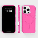 agood company iPhone 16 Pro CLRPRTCT 100% Recycled Plastic Case - Transparent / Candy Pink