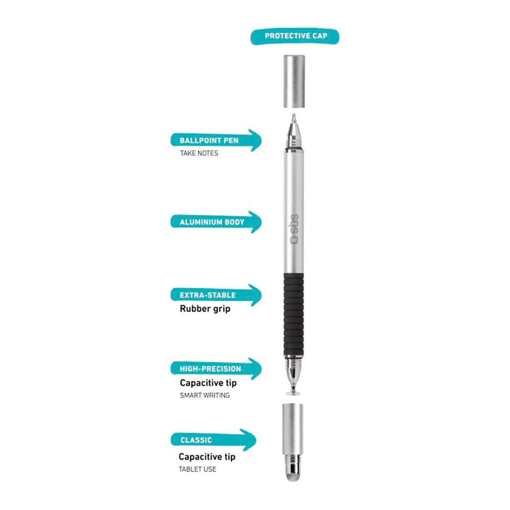 SBS Pro Trio Stylus Pencil - Silver