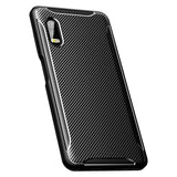 Samsung Galaxy XCover Pro Carbon Fiber Flexible Plastic Case - Black