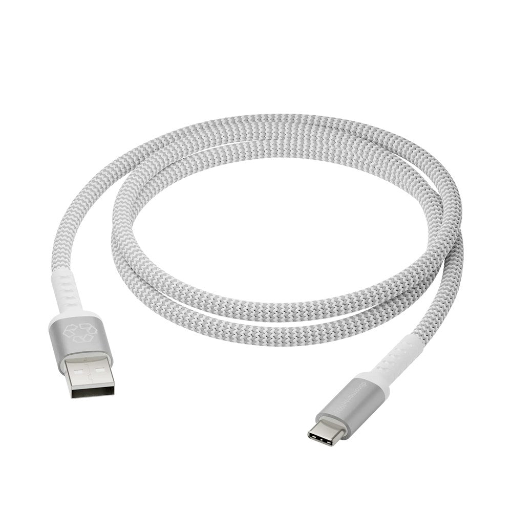 dbramante1928 Braided Charging Cable - USB-A to USB-C - 36W - 2.5M - White