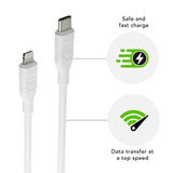 dbramante1928 Charging Cable Made from Recycled Plastic - USB-C to Lightning - 36W - 1.2M - White