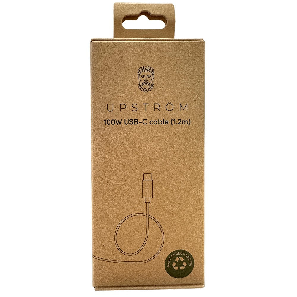 Upström Cirkulär USB-C to USB-C Cable 100W - 1.2m - White