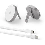 dbramante1928 Qi2 25W Wireless Magnetic Charger with Stand Function – MagSafe Compatible – Aluminum