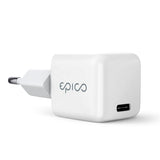 Epico Mini Wall Charger PD 30W GaN with USB-C - White