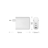 dbramante1928 EU Wall Charger - 2 x USB-C 65-140W/45-100W/1 x USB-A 18W - White