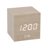 T'NB LED Alarm Clock - Wood