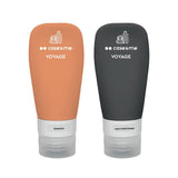 Case&Me Silicone Travel Bottle Set - 2 pcs - Orange / Black