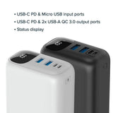 Canyon PB301 20W PowerBank - 30.000 mAh - Black
