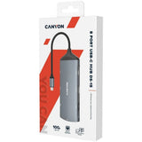 Canyon DS15 8-in-1 USB-C Hub - Grey
