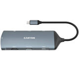 Canyon DS15 8-in-1 USB-C Hub - Grey
