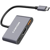 Canyon DS4 100W 3-in-1 USB-C Hub - Grey