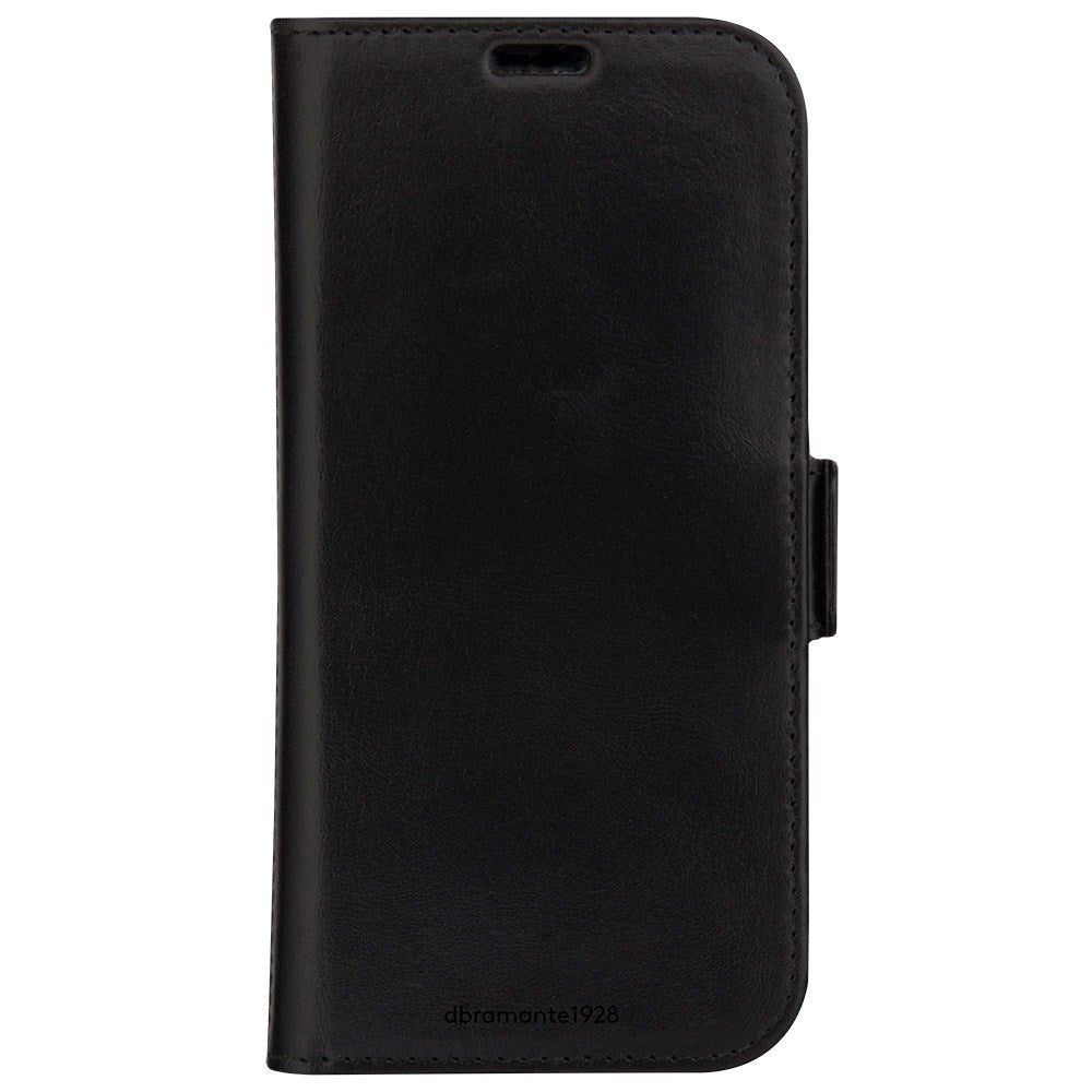 iPhone 15 dbramante1928 Copenhagen Genuine Leather Flip Case with Wallet - Black