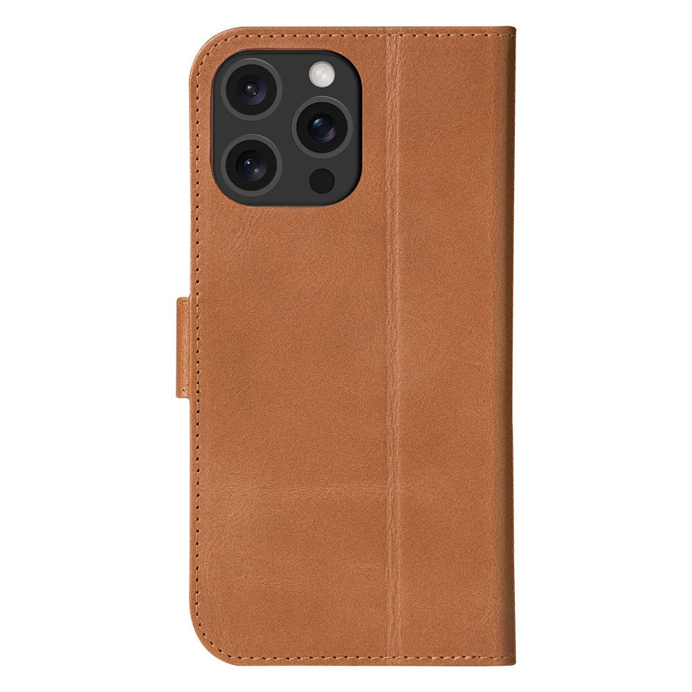 iPhone 16 Pro Max dbramante1928 Copenhagen Slim Genuine Leather Case w. Wallet - Tan