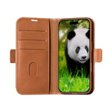 iPhone 16 Plus dbramante1928 Copenhagen Slim Genuine Leather Case with Wallet - Tan