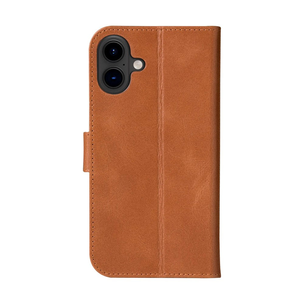 iPhone 16 Plus dbramante1928 Copenhagen Slim Genuine Leather Case with Wallet - Tan