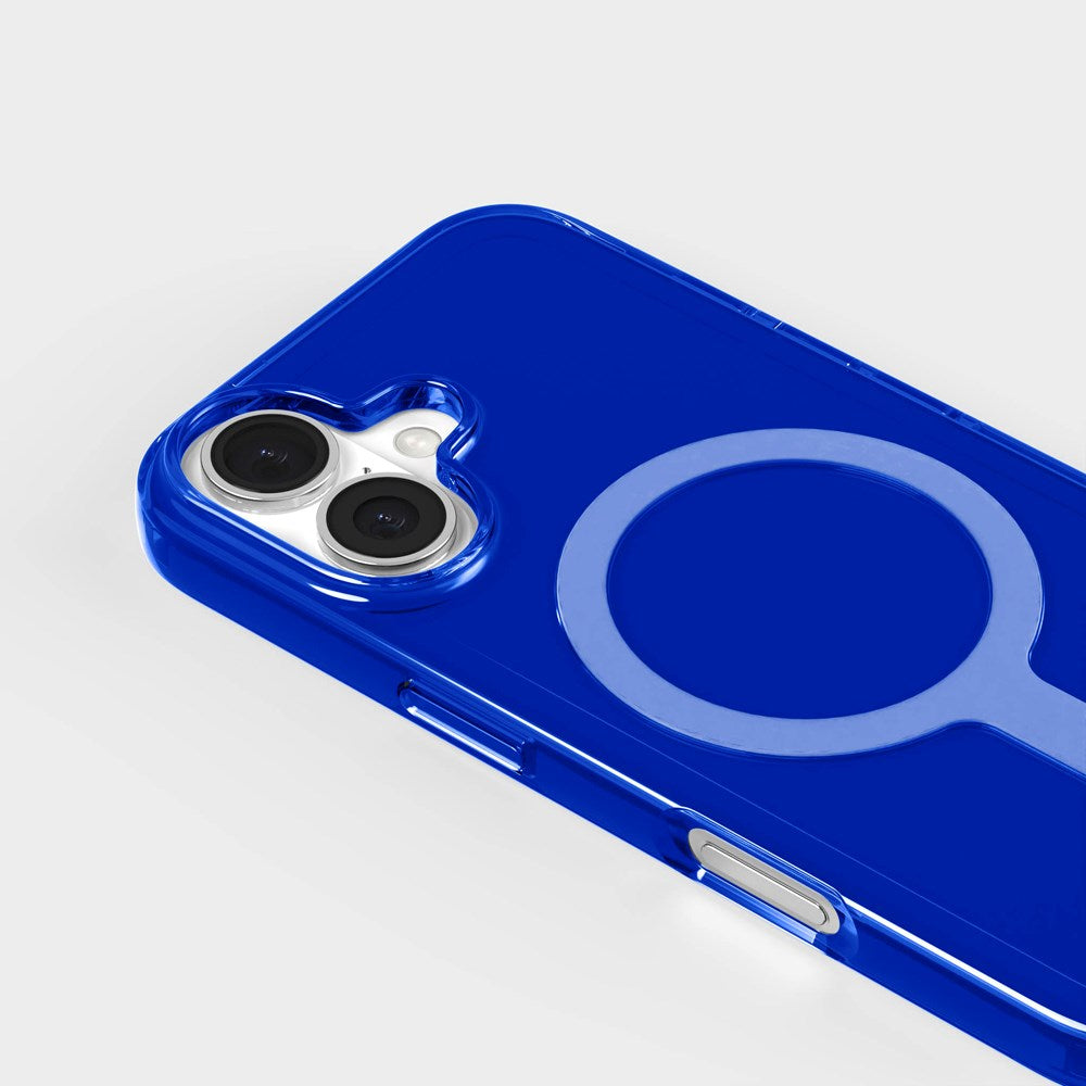 agood company iPhone 16 CLRPRTCT 100% Recycled Plastic Case - Transparent / Cobalt Blue