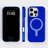 agood company iPhone 16 Pro CLRPRTCT 100% Recycled Plastic Case - Transparent / Cobalt Blue