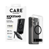 Samsung Galaxy S26 Ultra CARE by PanzerGlass Feature Kickstand Case - Qi Compatible - Transparent / Black