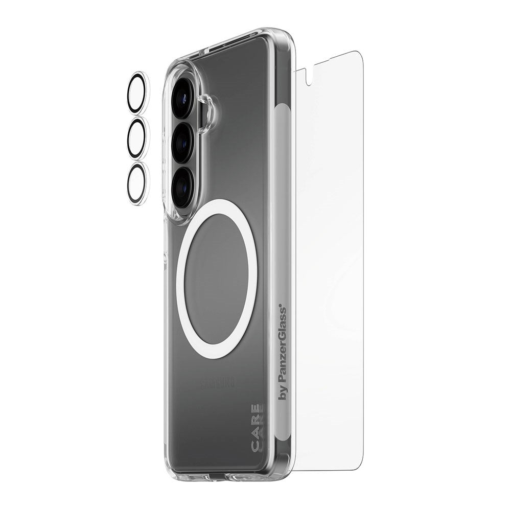 Samsung Galaxy S26 Urban Combat 3-in-1 Bundle with Case / Screen Protector / Camera Protection - Qi Compatible - Transparent