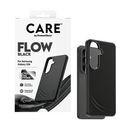 Samsung Galaxy S26 CARE by PanzerGlass Feature Flow Case - Qi Compatible - Black