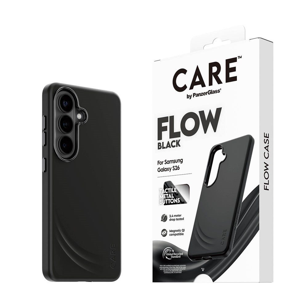 Samsung Galaxy S26 CARE by PanzerGlass Feature Flow Case - Qi Compatible - Black